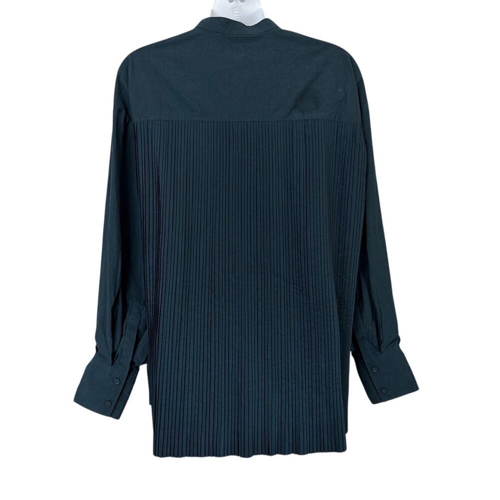 Cos Collarless Pleated Back Hidden Placket Balloo… - image 3